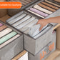 Hanylulu Upgraded Drawer Organizers for Clothing, 2 Pack Closet Organizers for Clothes, Shirt, Tshirt, jeans, Pants, Underwear, Dresses,Towel (Gray, 1PACK x7 grids+1PACK x9 grids)（BUY ON AMAZON)