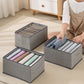 Hanylulu Upgraded Drawer Organizers for Clothing, 2 Pack Closet Organizers for Clothes, Shirt, Tshirt, jeans, Pants, Underwear, Dresses,Towel (Gray, 1PACK x7 grids+1PACK x9 grids)（BUY ON AMAZON)