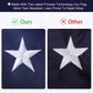 Hanylulu American Flag Outdoor,Embroidered Star with Brightly Colored Brass Grommets Premium US Flag (3x5 Ft)